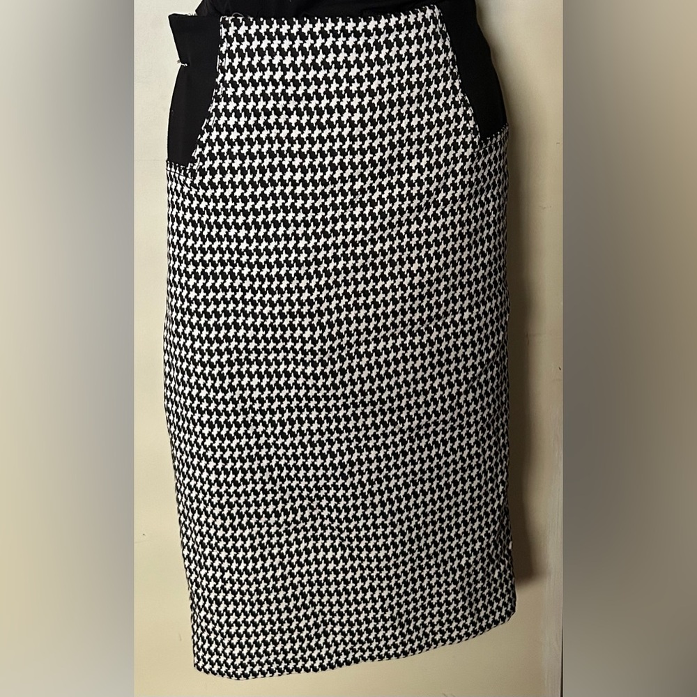 Black and White Gingham Skirt
